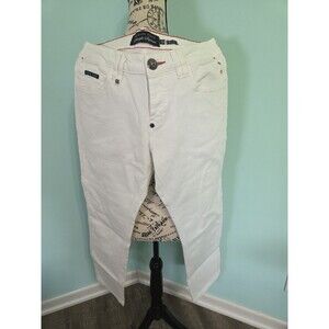 men's philipp philipp plein straight supreme white jeans 31 button fly